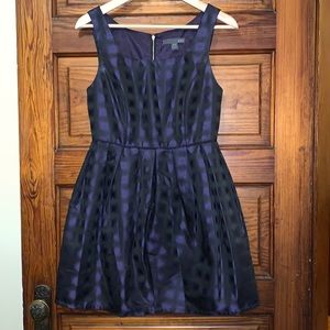 Purple and Black Dress